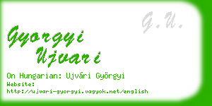 gyorgyi ujvari business card